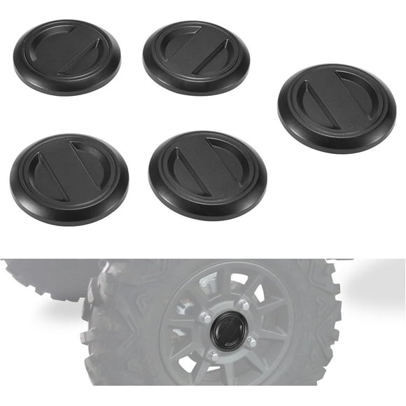 A & UTV PRO Tire Wheel Hub Caps, Black Center Cap Cover for 2021-2023 Polaris RZR XP / 4 1000 / Premium Replace OEM#1522872-655, 5PCS