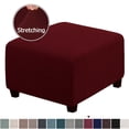 thumbnail image 2 of Koszal Stool Cover Stretching Widely Applied Breathable Square Foot Stool Stretch Covers for Slipcovers, 2 of 8