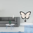 thumbnail image 2 of Estatua de resina de pingüino y mariposa, reloj de pared acrílico, adorno decorativo coleccionable para inauguración de casa, oficina, dormitorio o co, 2 of 8