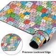 thumbnail image 4 of Cute Colorful Cats Extended Gaming Mouse Pad Large Desk Mat with Non-Slip Rubber Base and Stitched Edges,Keyboard Mouse Mat Desk Pad for Work,Game,Office,Home 35.4 * 15.7 Inch, 4 of 6