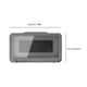 thumbnail image 5 of Seitruly ABS soporte para teléfono de baño portátil desmontable autoadhesivo antivaho caja impermeable con gancho de almacenamiento blanco Teléfono y Comunicación Gris, 5 of 6