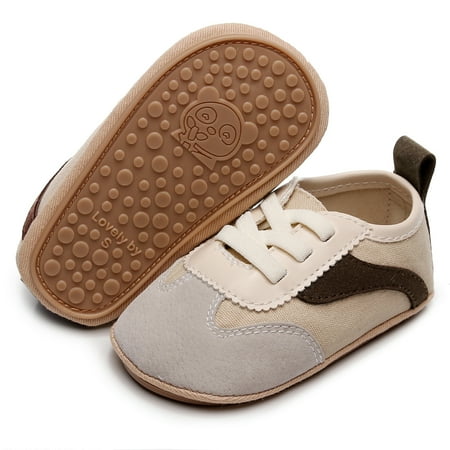 Loliuicca Toddler Canvas Sneakers Casual Patchwork Baby Flats Walking Shoes