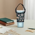 thumbnail image 1 of Handheld Beverage Cup Cover | Portable Cloth Cup Sleeve - Adjustable Buckle Strap | Multicolor | Fits Most Bottle Sizes | Insulated Scald Resistant | 11x6x2cm | 1 Pack, 1 of 6
