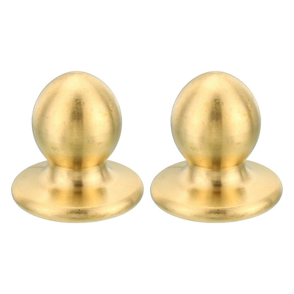 Unique Bargains M10 Thread Lamp Finial Cap Knob Brass Lamp Shade Harp Top Screw Caps Decoration Light Fixture 27.5x28mm 2 Pack