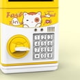 thumbnail image 5 of Alcancía con diseño de animales de dibujos animados para niños, bonita alcancía con música, moneda para contar historias, alcancía para ahorrar dinero, juguete de regalo amarillo, 5 of 5