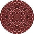 thumbnail image 1 of Ahgly Company Machine Washable Indoor Round Transitional Grapefruit Red Area Rugs, 4' Round, 1 of 7