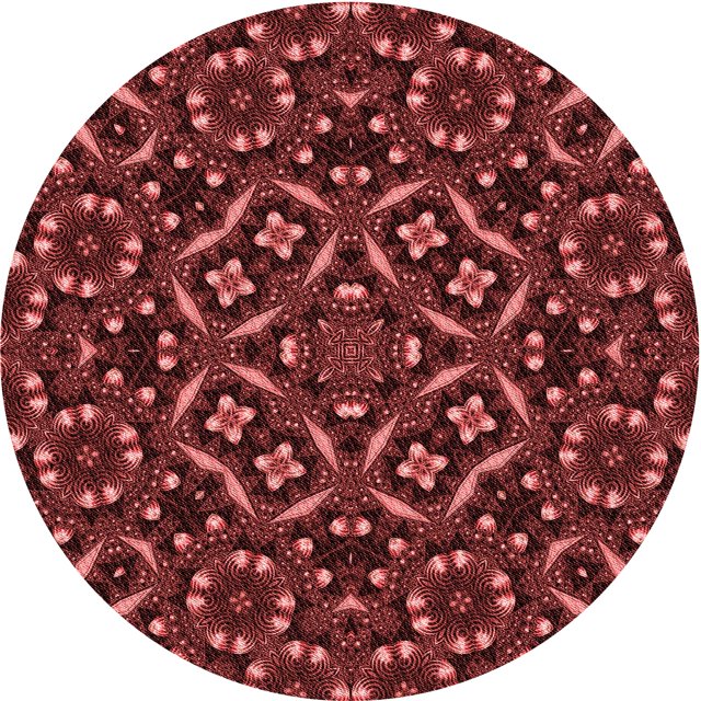 Ahgly Company Machine Washable Indoor Round Transitional Grapefruit Red Area Rugs, 5' Round