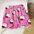 thumbnail image 2 of Pijama de franela Sanrio Hello Kitty Y2k Kawaii para mujer, pantalones cálidos de lana con dibujos animados, pantalones casuales para el hogar, pantalones de moda para otoño e invierno., 2 of 6