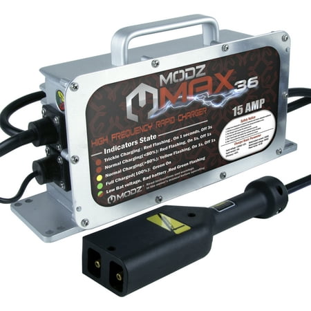 MODZ Max36 15 AMP EZGO TXT Battery Charger for 36 Volt Golf (Best Golf Cart To Lift)
