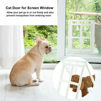 Wchiuoe Pet Screen Door Inside Size L/XL Inches Dog Screen Door for Sliding Door Magnetic Automatic Lock/Lockable Doggy Door,Pet Dog Door