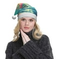 thumbnail image 5 of Cauagu Retro Palm Beach Sunset for Adult Christmas Hat,1-Pack Xmas Holiday Hat Santa Hat for Women & Men Festive Headwear Accessories Fit for Christmas/New Year/Party, 5 of 6