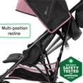 thumbnail image 4 of Summer Infant 3Dmini Convenience Stroller, Pink – Lightweight Stroller with Compact Fold, Multi-Position Recline, Canopy with Pop Out Sun Visor and More – Umbrella Stroller for Travel, 4 of 5