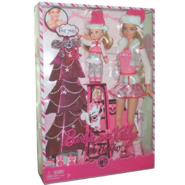 pink holiday barbie