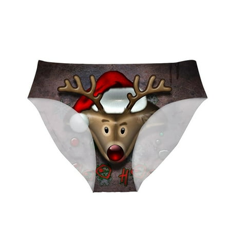 

JNGSA Sleep Bras Black Sexy Tops For Women Women S Christmas Printed Underwear Briefs Casual Comfortable Underwear Women S Underwear Womens Bras Comfortable