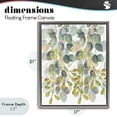 thumbnail image 4 of Stupell Industries Contemporary Suspended Ivy Leaves Gray Floating Frame Canvas Art, 17 x 21, by Marcus Prime, 4 of 8