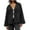 Black, variant on Efsteb Womens Versatile Long Sleeve Casual Stylish Denim Jacket Soft Hoodless Trendy Outwear Pocket Shirt Coat Black S