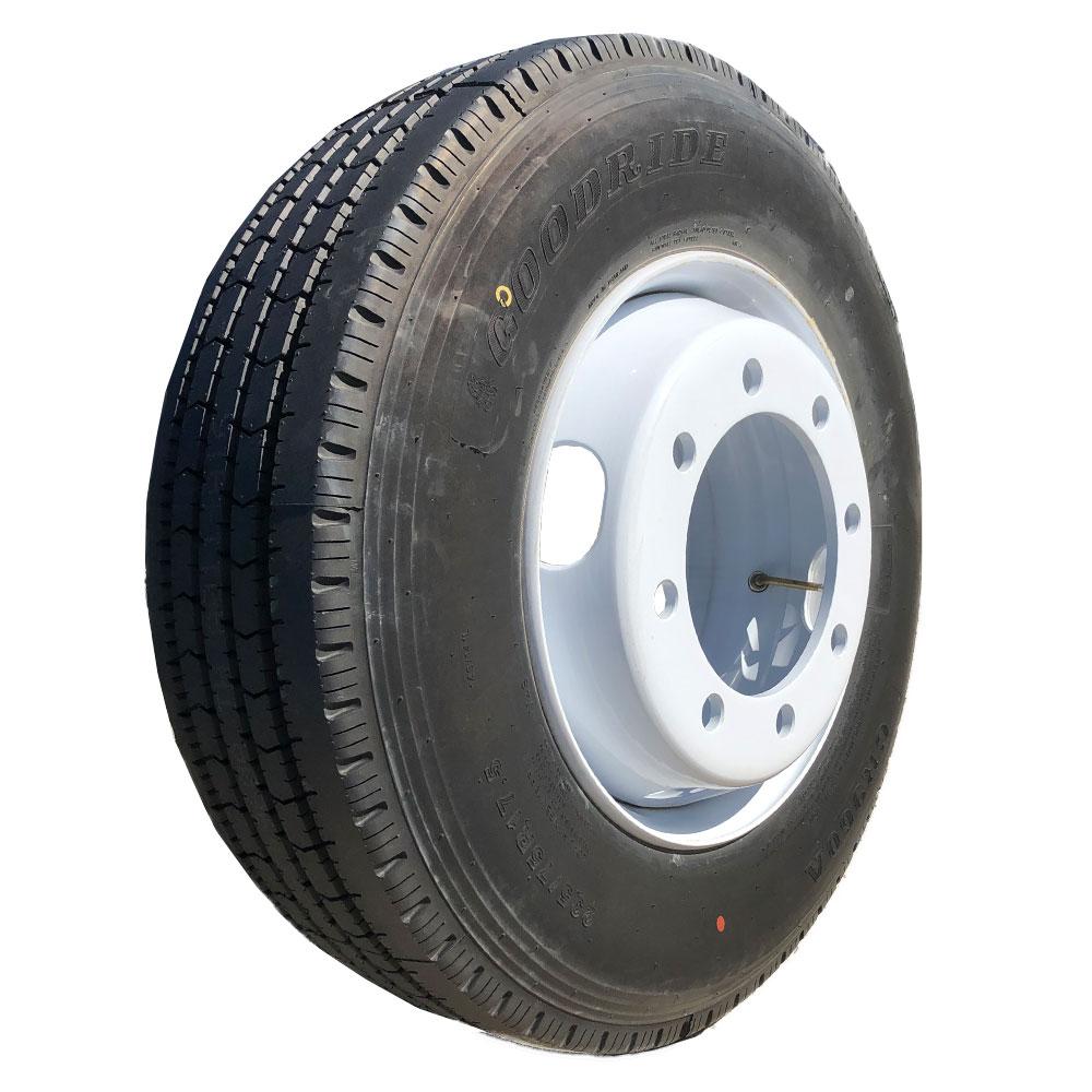 Goodride 17.5" 18 ply Radial Trailer Tire & Wheel ST 235/75R17.5