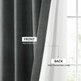 thumbnail image 3 of Half Price Drapes Anchor Grey Faux Linen Room Darkening Curtains for Bedroom(1 Panel),50W X 96L, 3 of 10