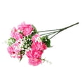 thumbnail image 2 of Home Decoration High-grade Artificial Flowers Fake Flowers 5 Forks 15 Miniature Roses, 2 of 4