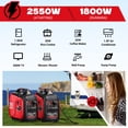thumbnail image 2 of Generador portátil POXURIO de 2550 W, 120 V, a gasolina, tanque de combustible de 4 L, 2 of 9