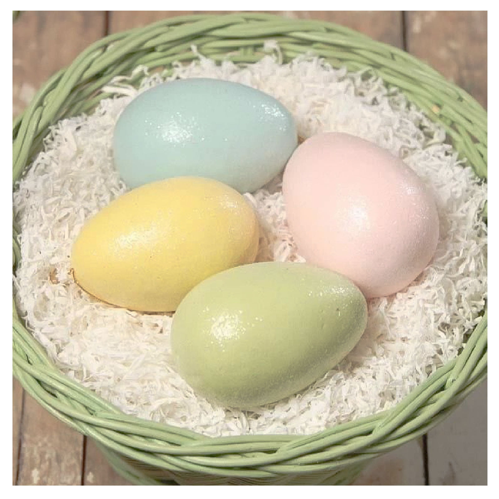 Set of 4 Colors 4" Size Bethany Lowe Large Pastel Easter Egg Ornament 