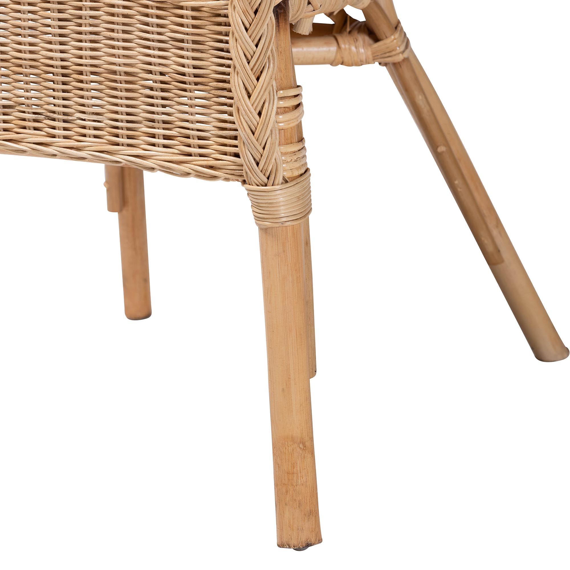 bali & pari Abbey Boho Dining Chair, Natural