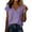Light Violet, variant on Womens Short Sleeve Tops Dressy Casual Summer Shirts for Women V Neck Wrap Cute Front Vacation Loose Blouses by Yigetop Blue 2XL