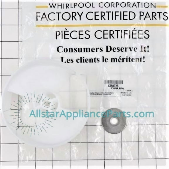 Whirlpool 4388736 Ice Bucket Baffle Refrigerator