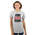 thumbnail image 3 of Jesus is my Savior Not Religion Crown Men's Graphic T Shirt Tees Brisco Brands S, 3 of 6