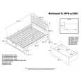 thumbnail image 4 of Leo & Lacey Richmond Full Wood Platform Bed and Storage Drawers in Walnut, 4 of 4