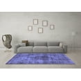 thumbnail image 3 of Ahgly Company Indoor Rectangle Solid Blue Modern Area Rugs, 7' x 9', 3 of 4