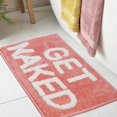 thumbnail image 1 of HAHDAXIA Get Naked Bath Mat Bathroom Rugs - 17" x 24" Non Slip Absorbent Peach Small Bath Rugs, Machine Washable Orange Bath Mats for Bathroom Floor Shower Sink, Peach, 1 of 7
