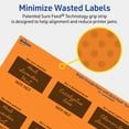 thumbnail image 5 of Avery Printable Square Labels, Bright Orange, 2" x 2", 120ct, 5 of 11