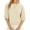 Beige, variant on Short Sleeved Solid Color Women Casual Crewneck Knit Crop Sweater Tops