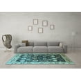 thumbnail image 3 of Ahgly Company Indoor Rectangle Oriental Light Blue Industrial Area Rugs, 8' x 10', 3 of 4