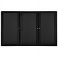 thumbnail image 2 of Ghent Manufacturing OVK5-F95 48 x 72 in. 3-Door Ovation Black Fabric Bulletin Board with Black Frame, 2 of 2
