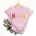 thumbnail image 2 of Camiseta de mujer Penkiiy Mama Carta impresa T-shirt Día de la Madre Tops de manga corta 3XL Rosa, 2 of 5