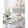 thumbnail image 4 of Sage Green Plaid Body Pillow Covers, Spring Farmhouse Buffalo Checkered Soft Bed Throw Pillowcases Breathable Cooling Long Lumbar Body Pillow Sham Cover for Bed Sofa 20''x54'', 4 of 7