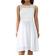 thumbnail image 2 of VISgogo Mujer Verano A-line Vestidos Color Sólido Recorte Cuello Redondo Túnica Cintura Sin Mangas Vestido VISgogo moda, 2 of 8