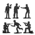 thumbnail image 4 of Tim Mee Toy Swat Plastic Army Men - 24 figuras de policía negras y azules hechas por nosotros, 4 of 5