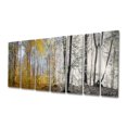 thumbnail image 2 of Designart - Jaune Matin dans la Forêt Panorama - Paysage Toile Art Print, 2 of 3
