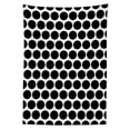thumbnail image 3 of Ambesonne Circles Tablecloth Rectangular Table Cover, Grungy Round Shapes, 60"x90", Black and White, 3 of 4