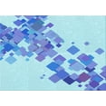 thumbnail image 1 of Ahgly Company Machine Washable Indoor Rectangle Transitional Blue Area Rugs, 3' x 5', 1 of 7