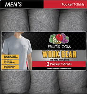 fruit of the loom work gear pocket t shirts
