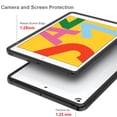 thumbnail image 3 of Allytech Case for New iPad 10.2 2020/2019, Anti-Scratch Transparent Hard PC Back and Shock Absorption Flexible TPU Soft Edge Bumper Slim Protective iPad 10.2 Cases for iPad 8th/7th Generation, Red, 3 of 8