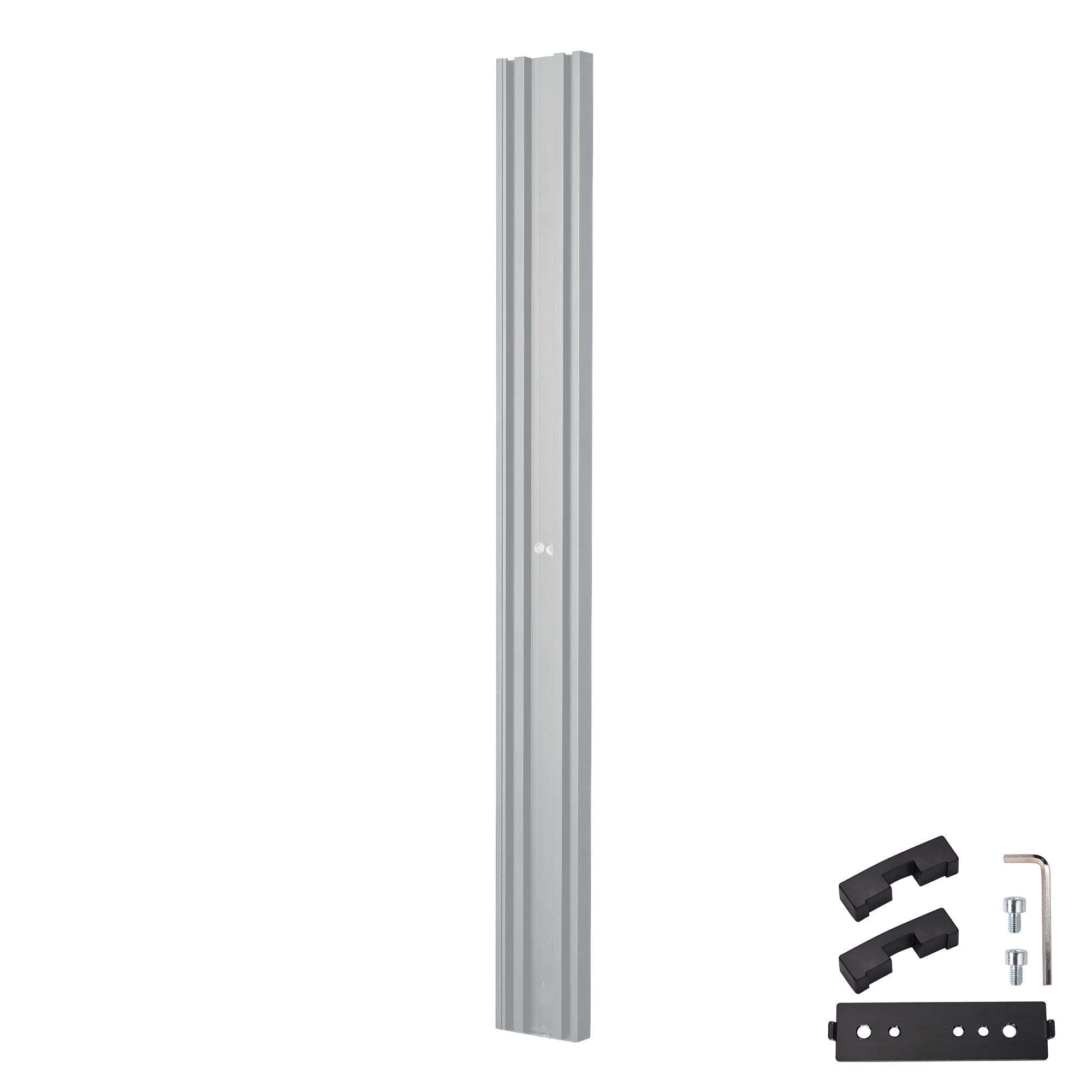 Yescom NexusX X-P 36" Dual Monitor Arm Pole Mount for 2 Monitors Up to 32" PC Mobile Cart Silver