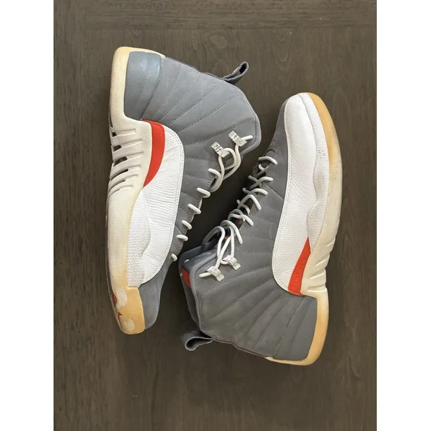 Ni - ke Ni - ke Air Jordan 12 Retro Cool Grey Team Orange 2012 Sz 12 130690-012 Sneakers