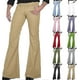 thumbnail image 1 of Pantalones de discoteca de los años 70 para hombre, pantalones vaqueros acampanados para hombre, pantalones vaqueros acampanados de los años 60 y 70, pantalones vaqueros vintage A010-blanco pequeño, 1 of 4
