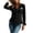 Black, variant on Womens Cowgirl Fringe Shirt Long Sleeve Button Down Vintage Western Top Slim Fit Suede Look Fall Winter Casual