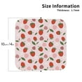 thumbnail image 2 of Kdxio Floral Strawberr Funny Coasters,4 Pcs Leather Coasters,Housewarming Gifts,Protect Furniture from Water Marks Scratch and Damage, 2 of 8